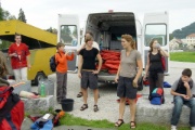 Wir sind in Gebenstorf und haben die Boote schon fast alle wieder verstaut.