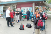 Ankunft in Bremgarten ... hier holte uns de Scout Gabi ab.