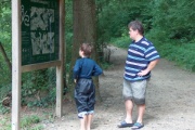 Marco und Oliver studieren unsere Route.