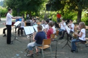 Ensemble unter der Leitung von Julia Kaufmann-Zumbrunn