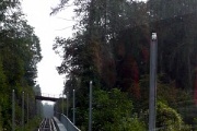 Von Beatenbucht ging es mit der steilen Schienenseilbahn nach oben
