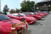 Wer die lange "Flanierama" Strecke nahm sah dies ... Ferraris am Meter