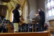 Vorprobe in der Kirche