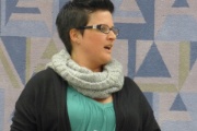 Die Pr�sidentin Tanja Fiechter an ihrer ersten Generalversammlung