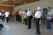 Die "Oldie-Saxer" hatten Pr�miere am JMRS-Schuljahrabschlusskonzert + Grillabend