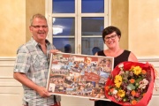 Der neue Presi Urs Oberli und Tanja Fiechter, Presi a.d. Wir w�nschen Urs viel Gl�ck und Musse bei seinem neuen Amt!